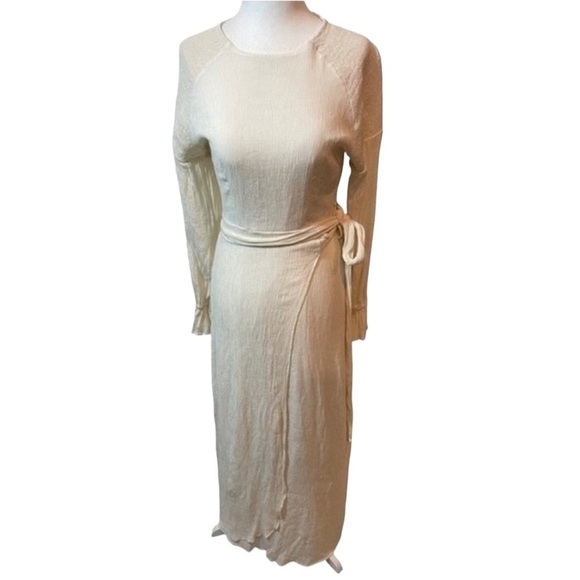 Zaharaa Dresses & Skirts - Zaharaa The Label Women’s Maxi Wrap Dress Cottage core Size Small Bell Sleeve